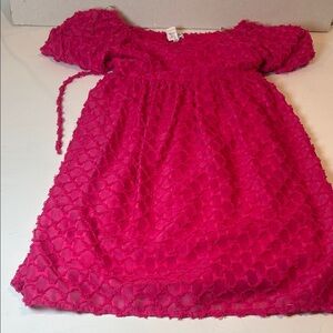 Speechless Fuchsia Lace Kids Dress